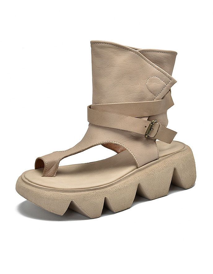 Sommer-flip-flop-stiefel Im Vintage-rom-stil