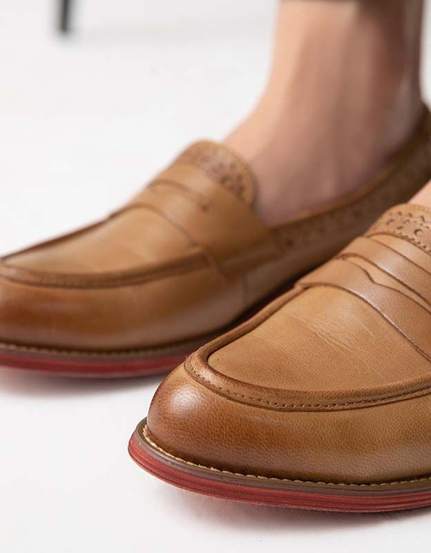 Vintage-oxfords-loafer Im Britischen Stil Für Damen