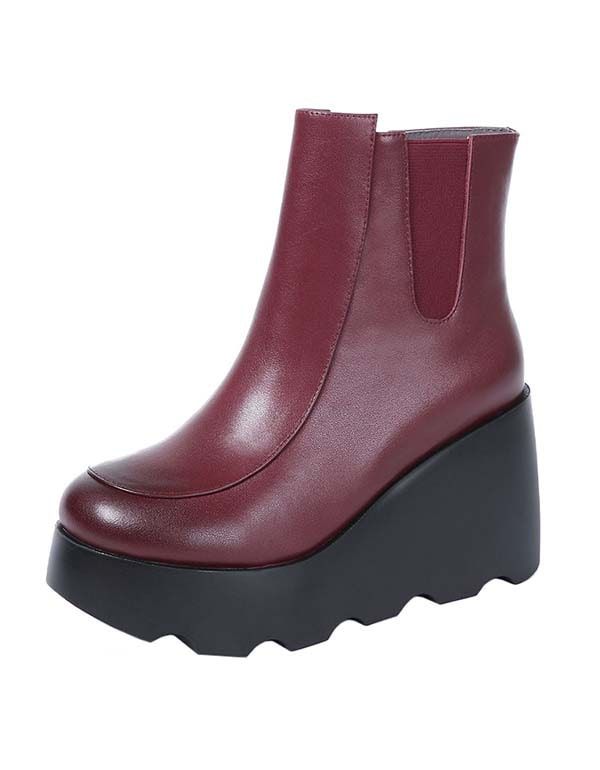 Wasserdichte Rutschfeste Handgefertigte Retro-keilstiefel