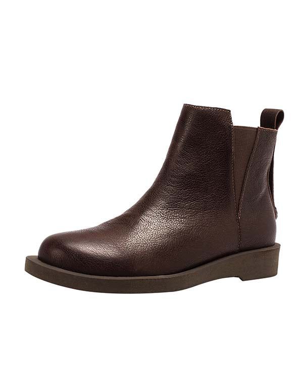 Winter-herbst-handgefertigte Retro-chelsea-stiefel Aus Leder