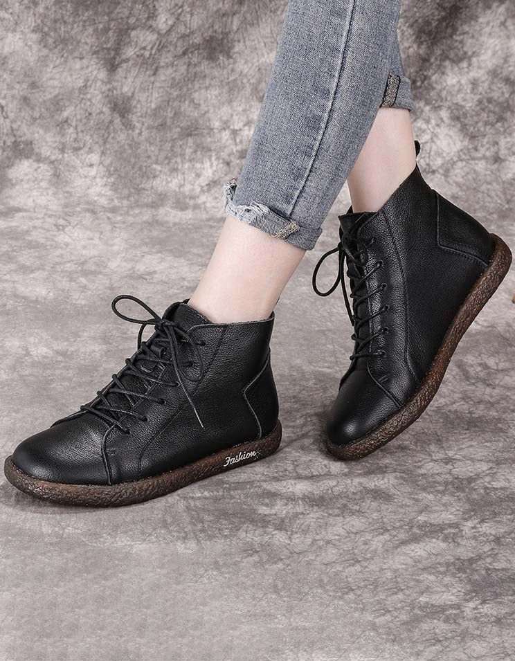 Damen-retro-sneaker Aus Weichem Leder Für Damen