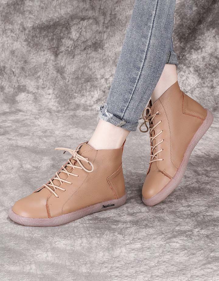 Damen-retro-sneaker Aus Weichem Leder Für Damen