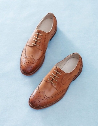 Britische Oxford-schuhe Aus 100 % Handgefertigtem Leder