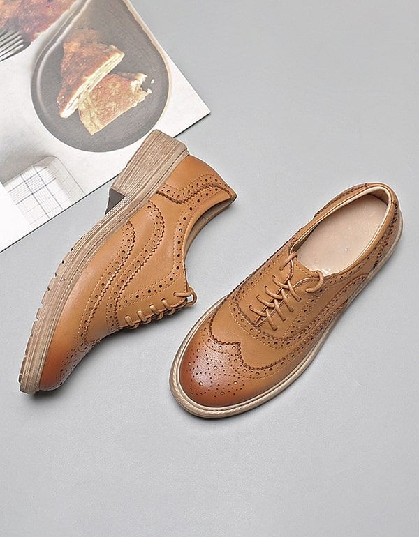 Brock Oxford-schuhe Im Britischen Stil Für Damen