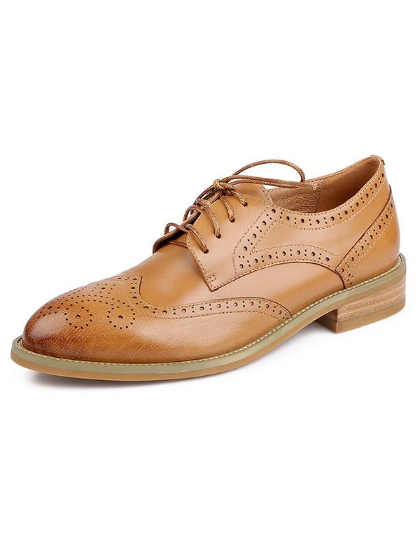 Handgefertigte Oxford-schuhe Aus Vintage-leder Im Britischen Stil