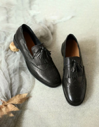 Mode-handgefertigte Leder-oxford-schuhe Im Britischen Stil