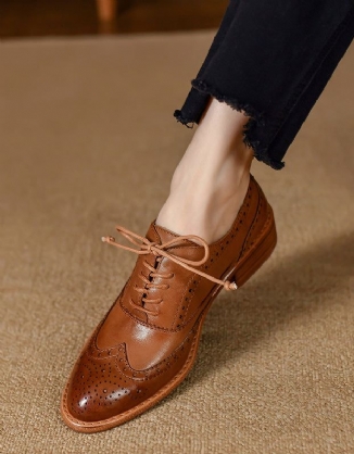 Oxford-schuhe Im Britischen Stil Aus 100 % Handgefertigtem Leder