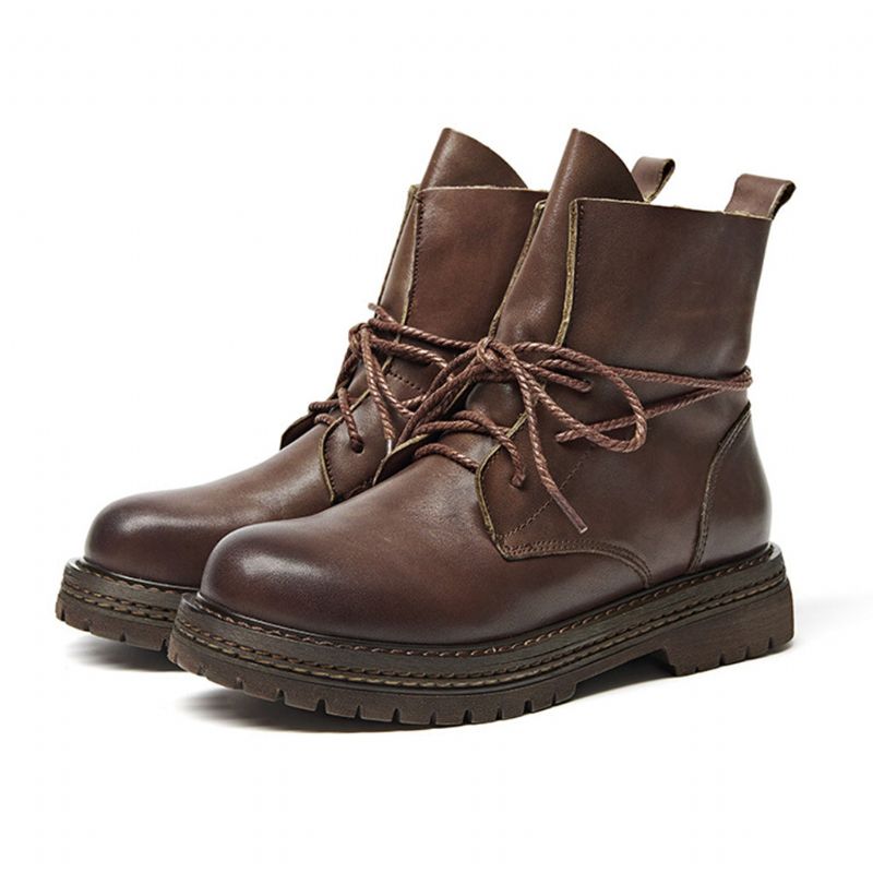 Herbst Casual Leather Handmade Martin Boots | Geschenk Schuhe